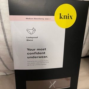 NWT Knix leakproof bikini size m brown